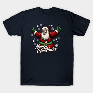 Retro Santa Claus Illustration T-Shirt